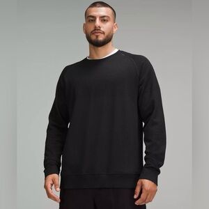 Black Textured Crew Neck Sweater